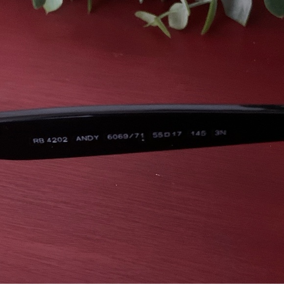 RX-ABLE RAY-BAN EYEGLASS FRAMES RB4202 ANDY MATTE BLACK & CASE - Picture 5 of 6